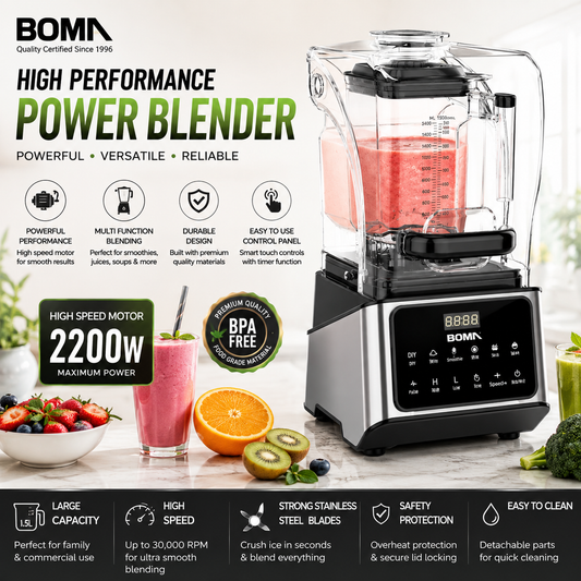 BOMA Professional Soundproof Blender | Heavy Duty Smoothie Blender
