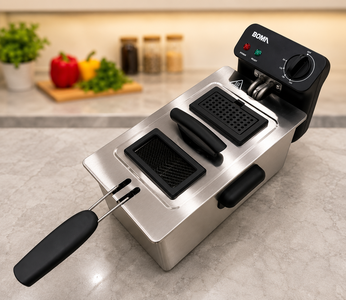 BOMA BM-88 Deep Fryer 3 Liter | Fast Heating Electric Fryer