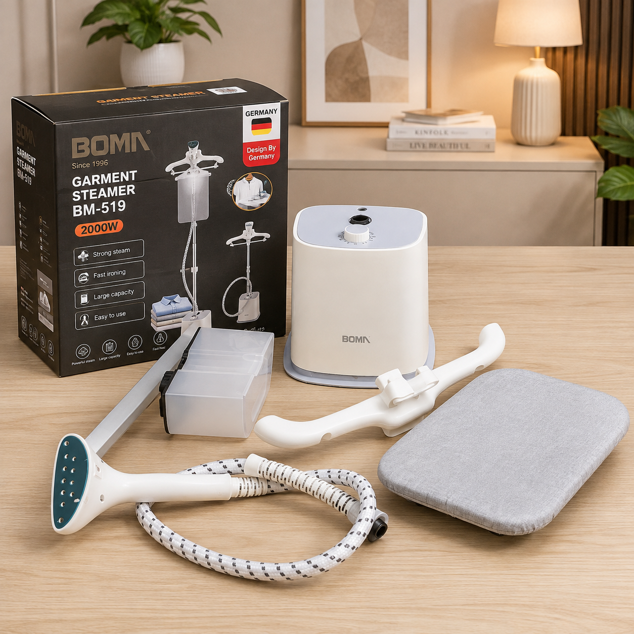 Boma BM-519 Garment Steamer | Professional Clothes Steamer for Home & Office
