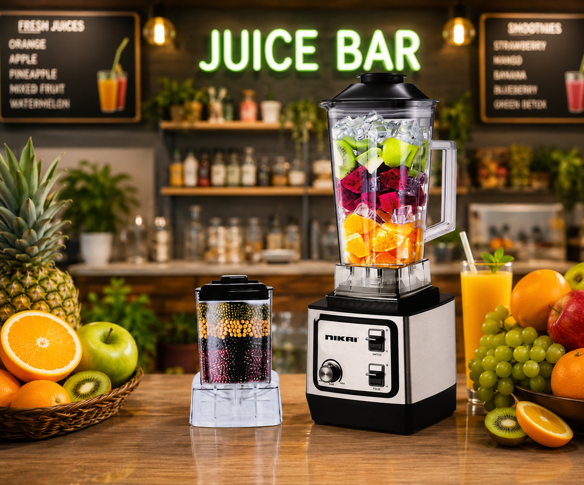 Nikai Heavy Duty Commercial Blender & Grinder 5500W 2L Smoothie Maker
