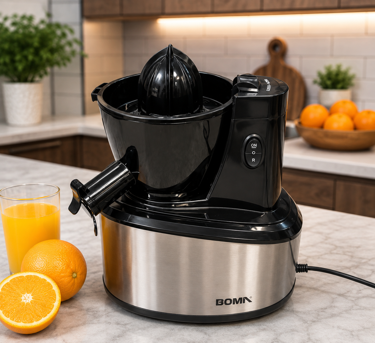 Boma BM-991 Cold Press Juicer 2-in-1 | Slow Juicer Machine