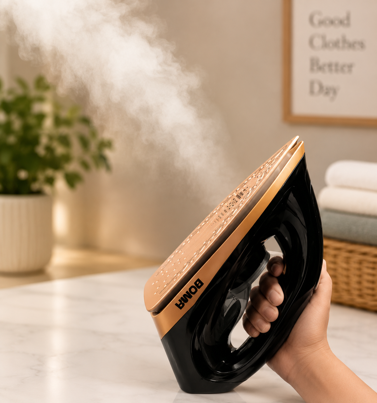 Boma BM-199L Steam Station Iron 2250W | 4 Bar Pressure Steam Generator Iron for Clothes