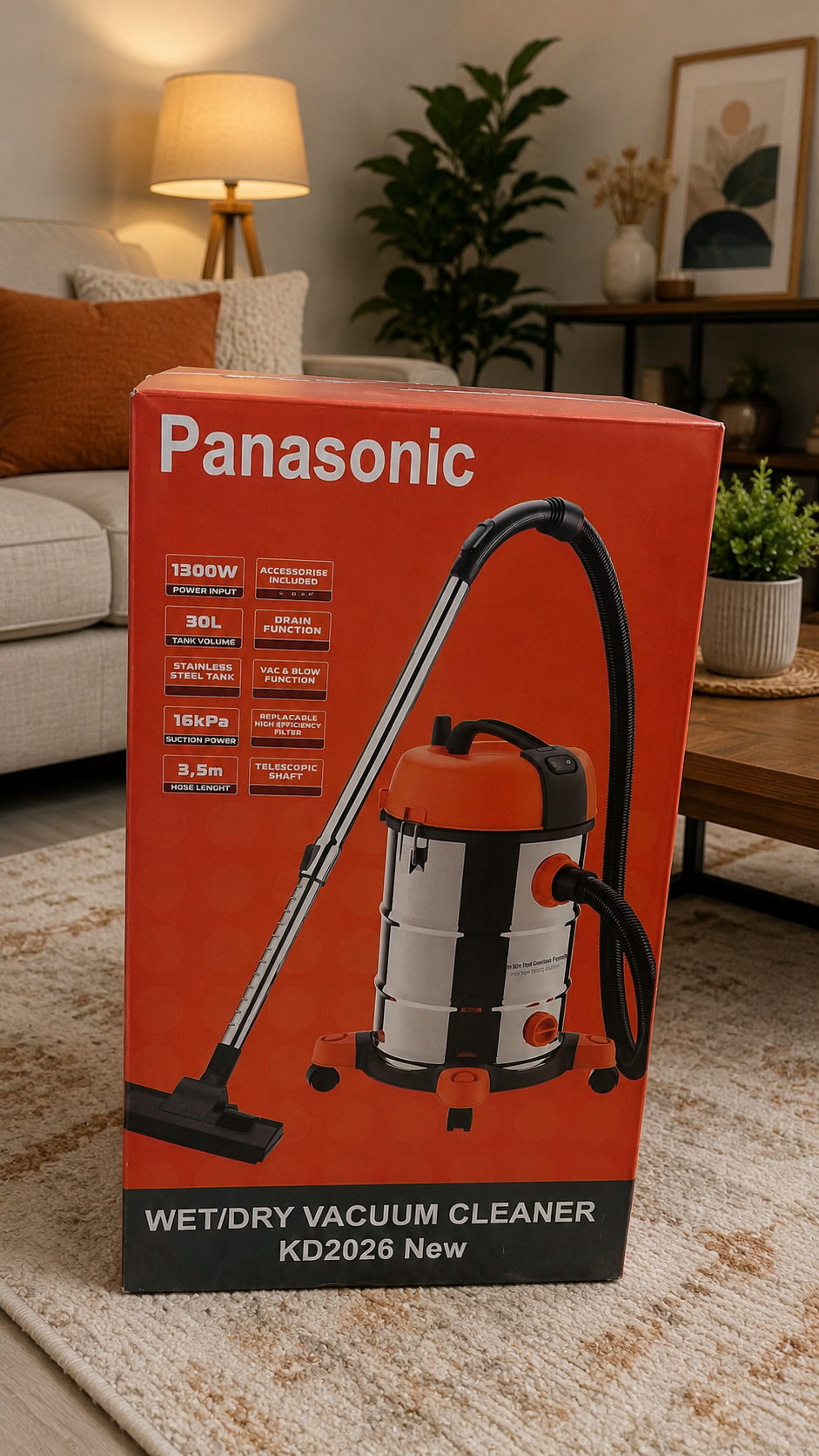 Panasonic Wet & Dry 30L Vacuum Cleaner