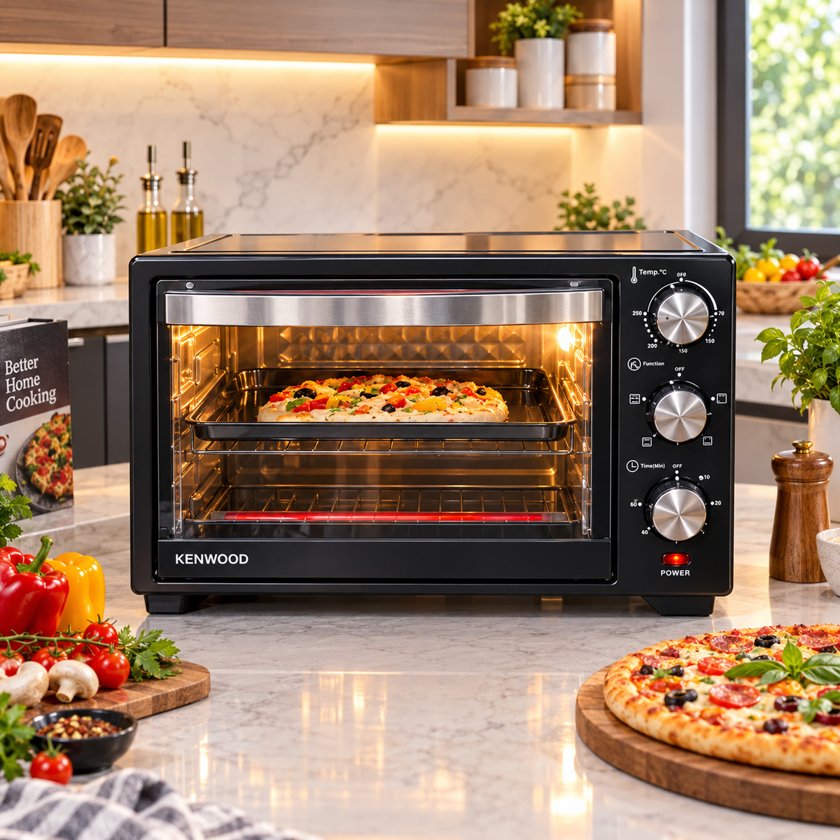 Kenwood 30L Electric Baking Oven Toaster With Double Tray & Rotisserie Grill KN-4530