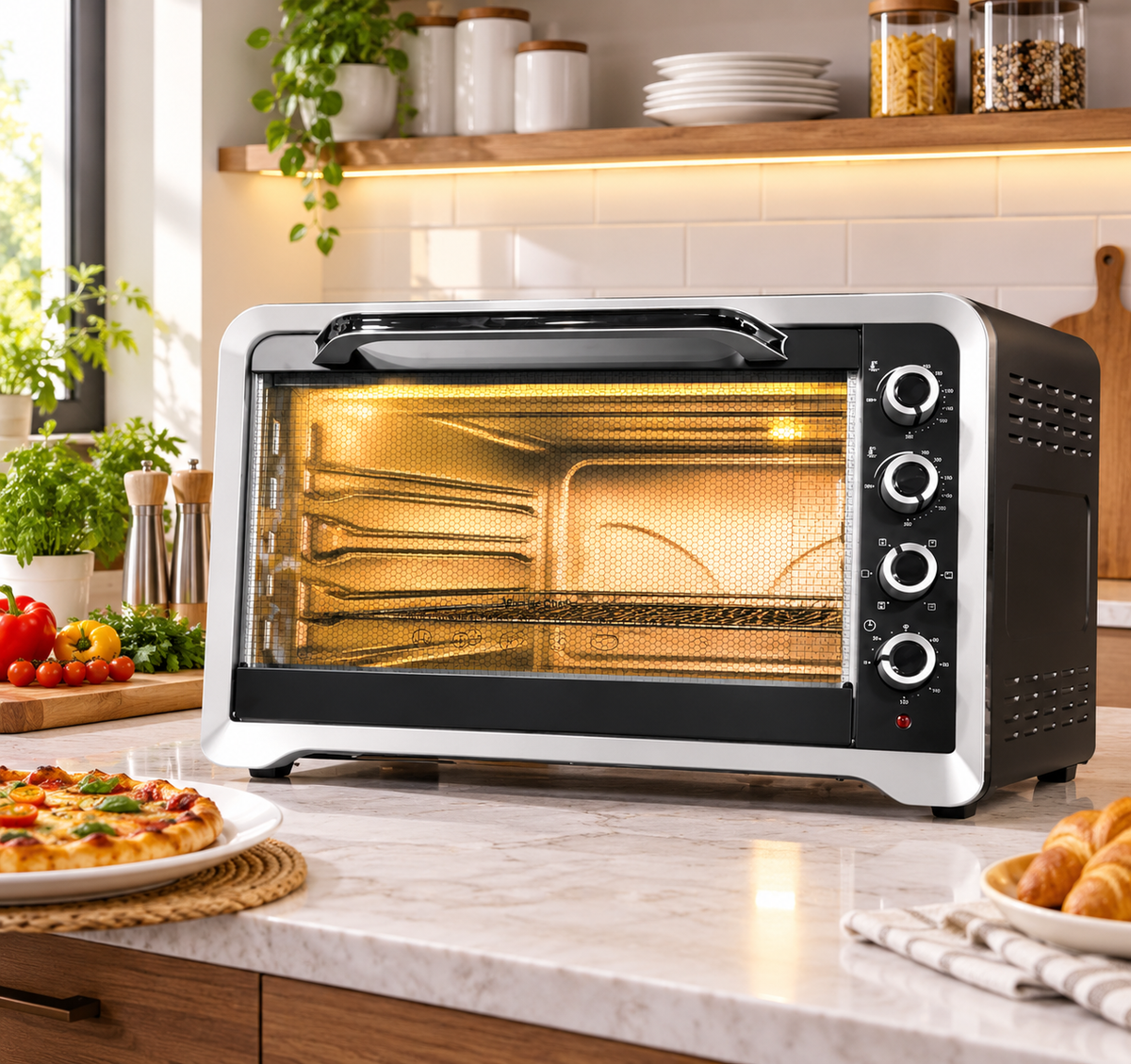 Master Chef 120L Electric Baking Oven With Rotisserie Grill & Convection BB1200