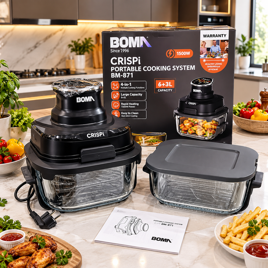 BOMA Crispi Cooking System 6+3L Multifunction Cooker & Air Fryer 1500W BM-871