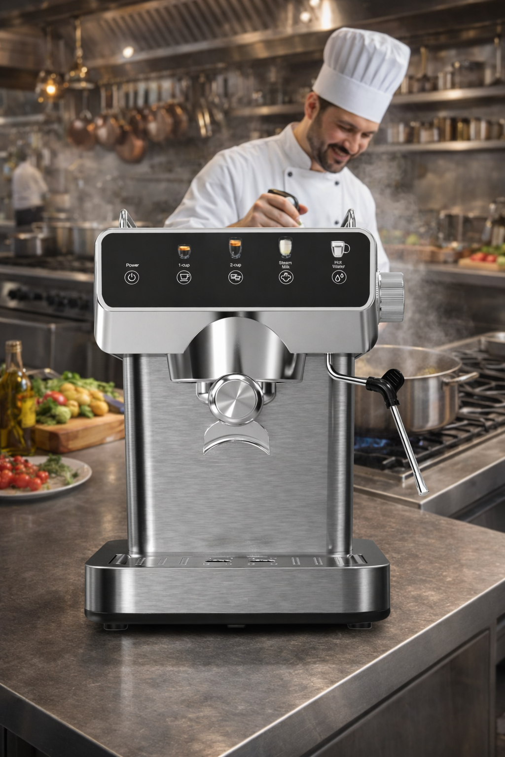 Angeleno 20 Bar Semi Automatic Expresso Coffee Machine All-in-one Cappuccino Americano Espresso Coffee Machine