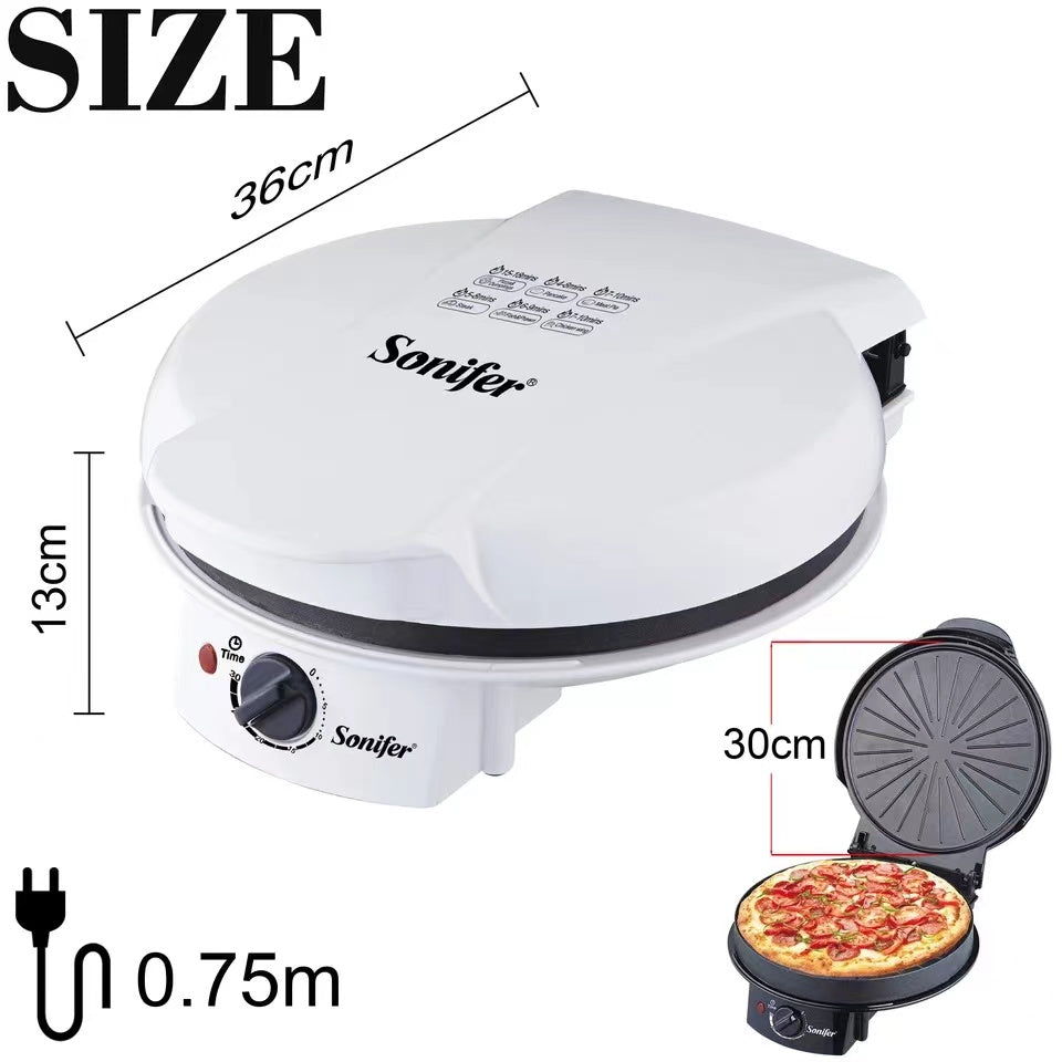 Sonifer SF-6089 PIZZA MAKER WITH LED INDICATOR 1500W 12"