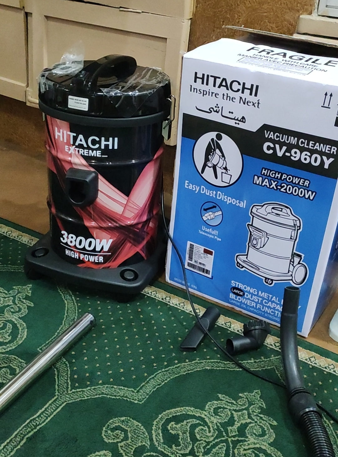 Hitachi 25 Liter Vacuum Cleaner Heavy Dust Sweeping Robot, Hoover