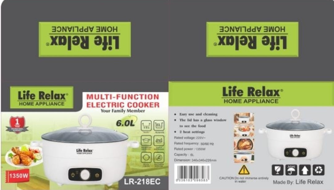 Original German All In One Electric Multi-Function Cooker 6 Liter ( LR ...