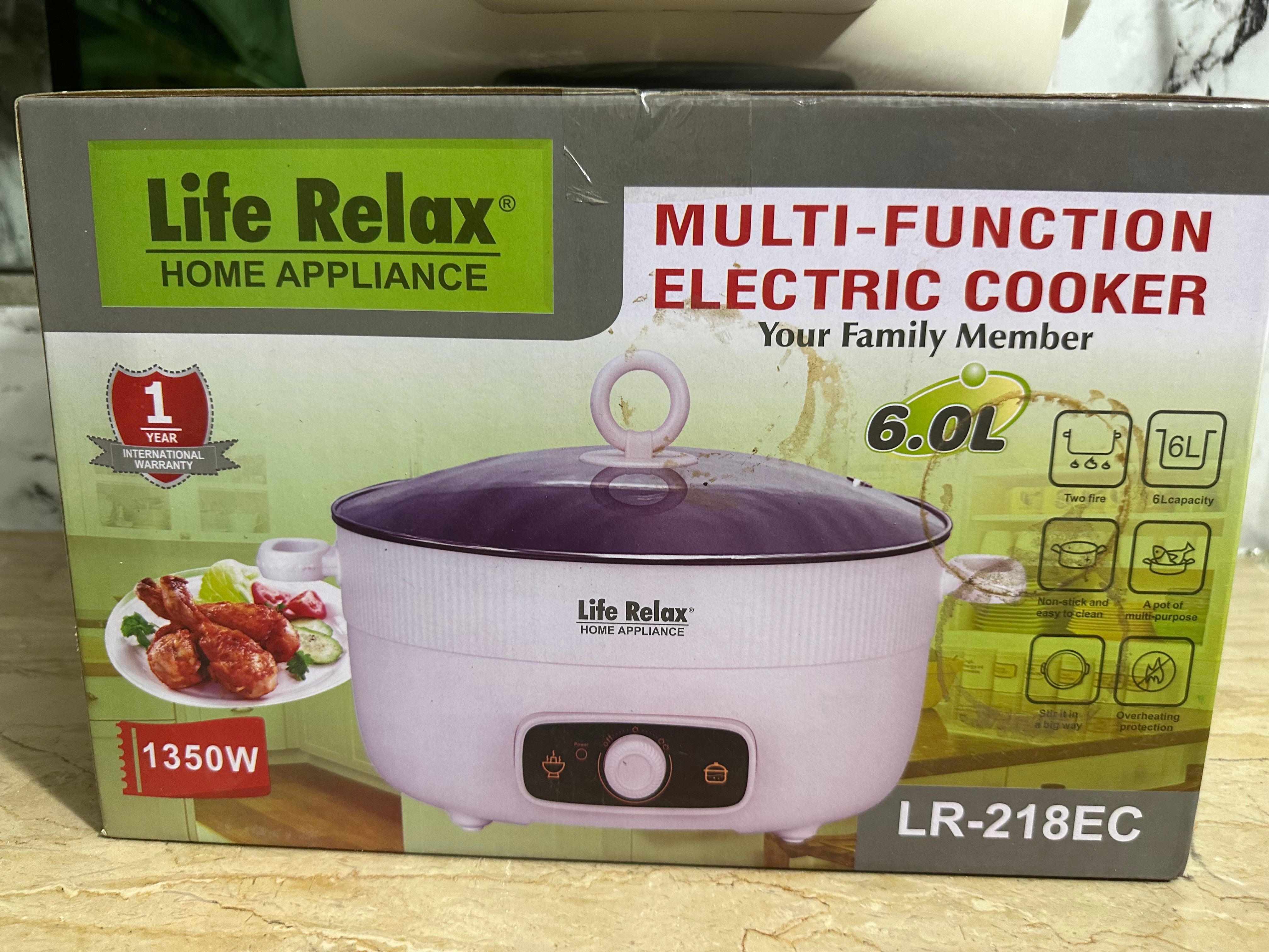 Original German All In One Electric Multi-Function Cooker 6 Liter ( LR-218EC )