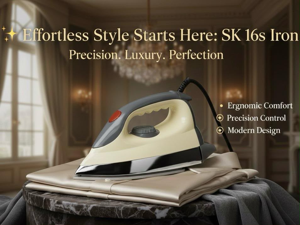 Skyiwood Dry Iron 1000W Pakistan – Best Iron for Everyday Use SK16S