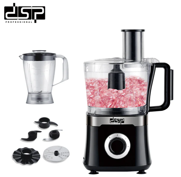 DSP 4 In 1 Food Processor and Cutting Kit, Instant Chopper Mix Nuts - Black - KJ3041