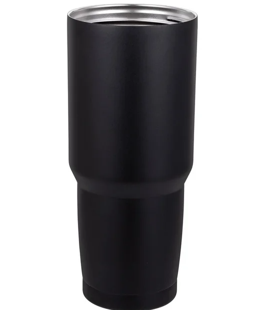 Imported Stainless Steel Tumbler, 2 in 1 Function Lid, Black Color