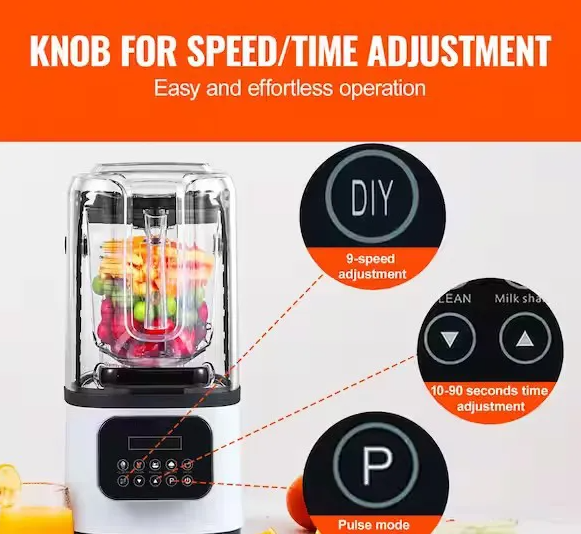 Original German Commercial Soundproof Blender, Ultra Heavy-Duty Soundproof Blender