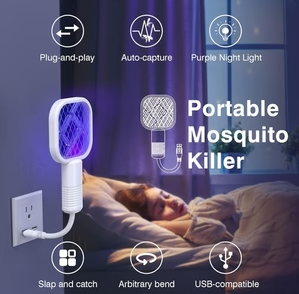 Imported Mini Mosquito Killer Racquet Lamp