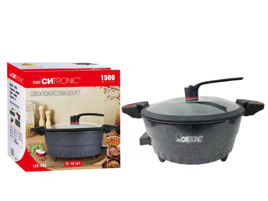 CNtronic Multi-Function Electric Pot, Multi Cooker 7 Liter 10 IN 1 LEE-802