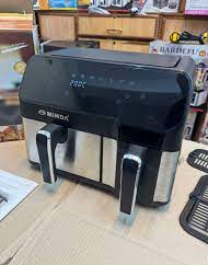 Original Japanese MINDA 12L Dual Basket Air Fryer AF-D5502ASH