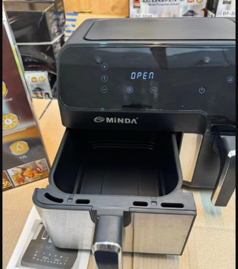 Original Japanese MINDA 12L Dual Basket Air Fryer AF-D5502ASH