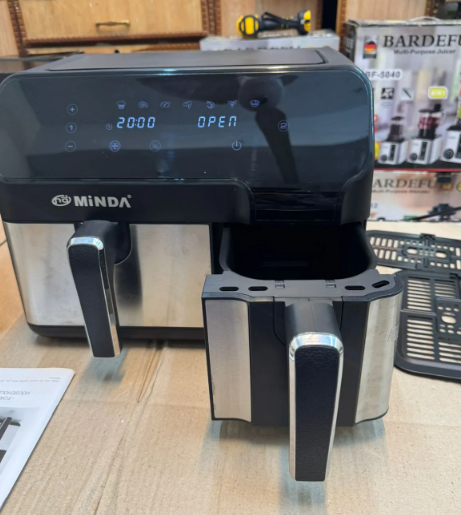 Original Japanese MINDA 12L Dual Basket Air Fryer AF-D5502ASH