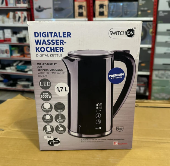 Digitaler Wasser-Kocher Digital Kettle 1.7L