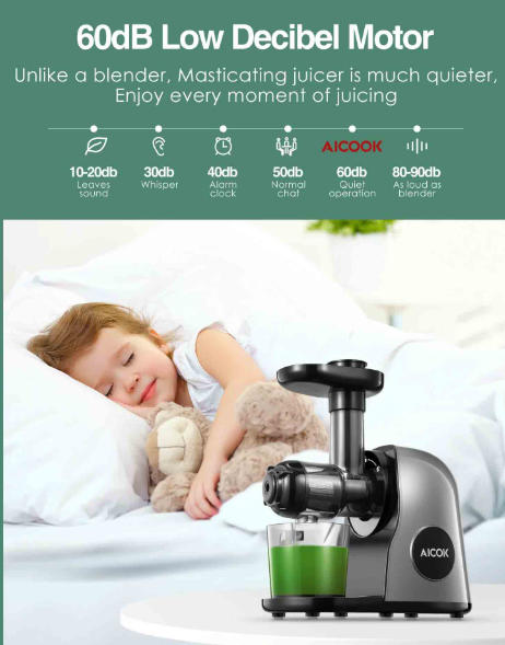 AICOK Slow Masticating Juicer Extractor AMR519