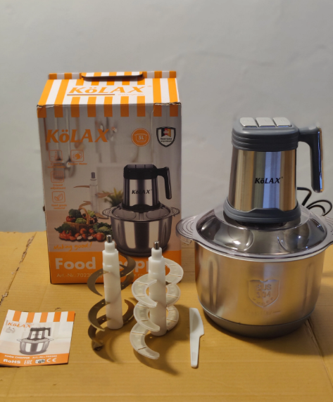 Original Kolax Multifunction Food Chopper 5L 1000W 6 Blades