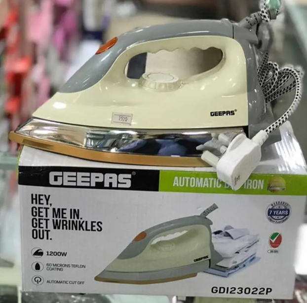 Geepas Automatic Dry Iron 1200W GDI23022P