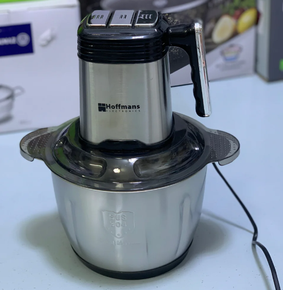 Hoffmans Multi Functions Food Chopper 3L Steel Bowl 6 Blades - 1000W - HM8840