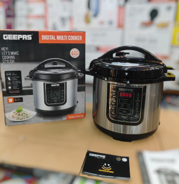 Geepas GMC35029 8L Digital Multi Pressure Cooker With Touch Menu 14 Programs