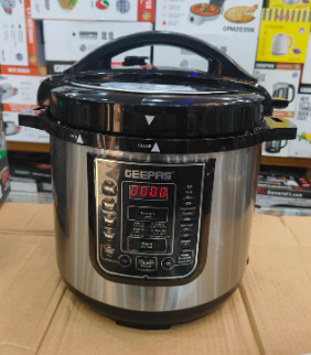 Geepas GMC35029 8L Digital Multi Pressure Cooker With Touch Menu 14 Programs