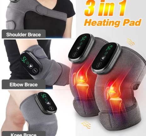 Imported Pain Relief Heating Massager For Knee, Shoulder & Elbow | 3 In 1 Massager