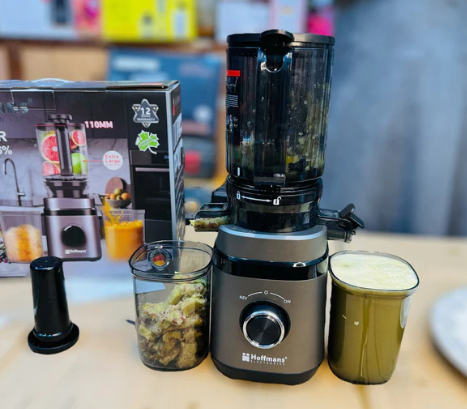 Hoffman 300W Cold Press Juicer for Whole Vegetables and Fruits, Slow Masticating juicer | Juice Extractor Machine | HM-640