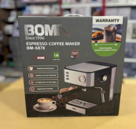 BOMA Espresso Coffee Maker 1.6L | 20-Bar | 850W | BM-6878