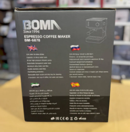 BOMA Espresso Coffee Maker 1.6L | 20-Bar | 850W | BM-6878