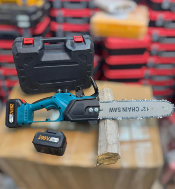 Imported Rechargeable 298V 12inch chainsaw with double battery