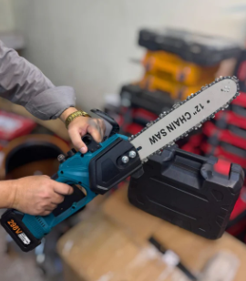 Imported Rechargeable 298V 12inch chainsaw with double battery