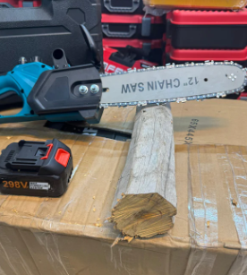 Imported Rechargeable 298V 12inch chainsaw with double battery