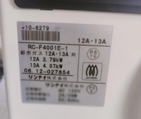 Original Japanese Rinnai 4.5KW Gas Blower Heater