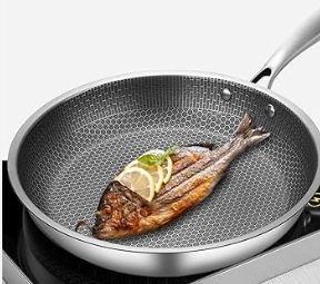 Imported Honeycomb Lesser Flat Fry Pan 26CM