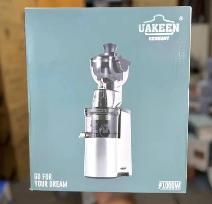 UAKENN 1000W Slow Juicer | Cold Press Juicer for Whole Vegetables and Fruits | Slow Masticating Juicer