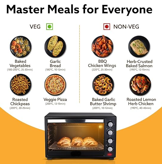 Japanese 60 Liter Electric Baking Oven Rotisserie & Convection Fan