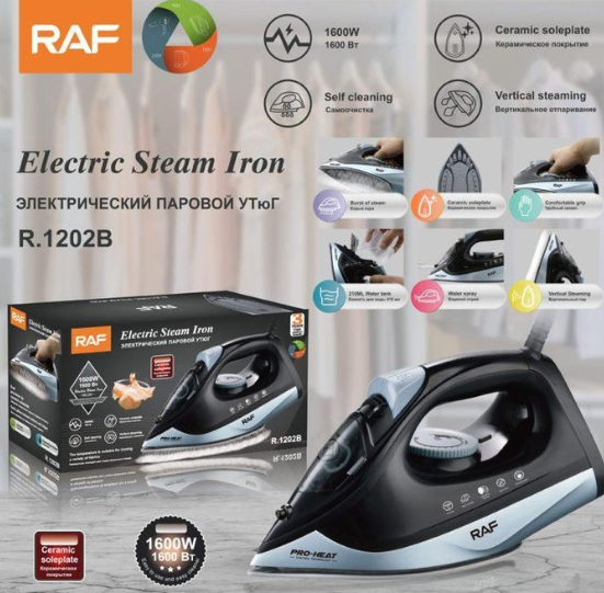 RAF Electric Steam Iron | 1600W | R.1202B