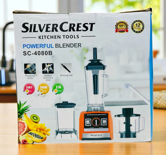 Silver Crest 3 In 1 Commercial Blender 2000W 2.5L SC-4080B