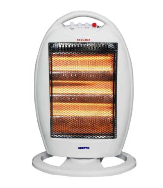 Geepas Halogen Heater 3 Rods | 1200W | GH9508P