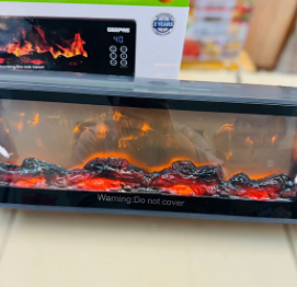 Geepas Wall Mounted Fireplace Heater With Remote Control GRH28514P