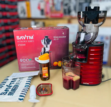 SAVTM Slow Juicer 2 In 1, Ice Cream & Cold Press Juicer 250W JE-31