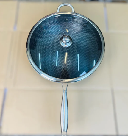 Original German Lesser Honeycomb Deep Fry Pan 34Cm ( Karahi )