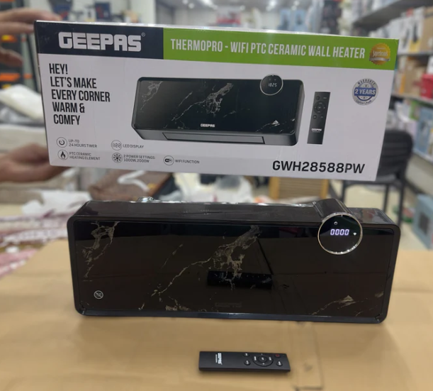 Geepas Thermopro - Wifi PTC Ceramic Wall Heater GWH28588PW