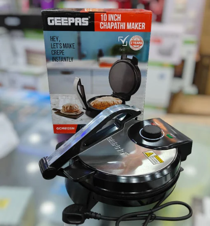 GEEPAS 10 Inch Chapati Maker GCM6125N | Roti Maker | Tortilla Maker